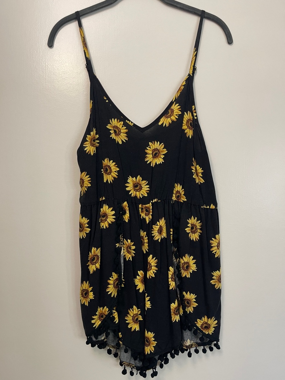 Sunflower Print Romper - Peppermayo
